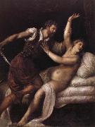 Tarquin et Lucrece TIZIANO Vecellio